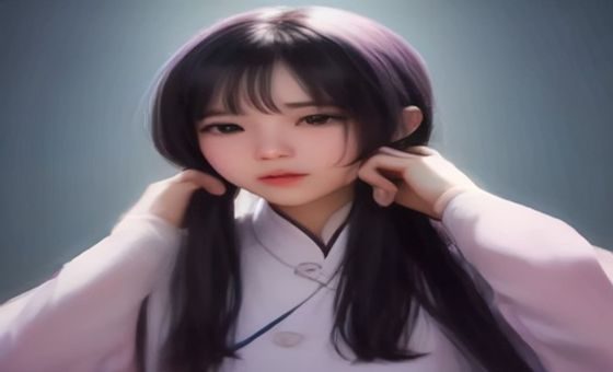 她唇之下剧情走向示意图，两位女性角色在暗光环境下的情感对峙场景，紫色灯光打在侧脸，画面充满张力与暧昧感